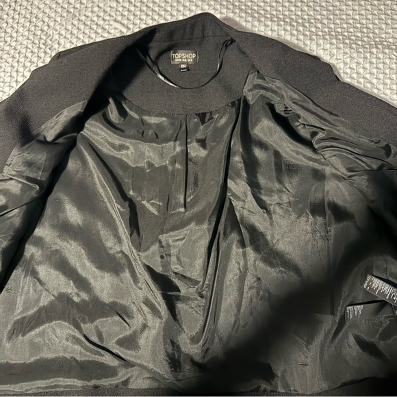 Topshop Black Open-Front Blazer | Very Good Condition - Picture 10 of 10